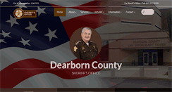 Desktop Screenshot of dearborncountysheriff.org