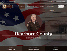 Tablet Screenshot of dearborncountysheriff.org
